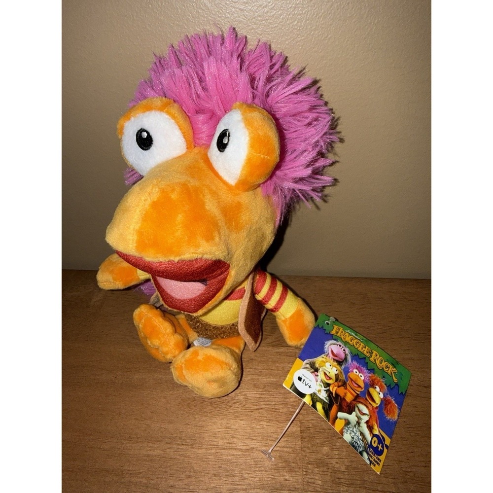 Fraggle Rock Red Plush Toy Jim Henson Apple TV+ Stuffed Animal Orange Pink Hair